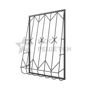 Решетка на окно сварная дутая 2-2
